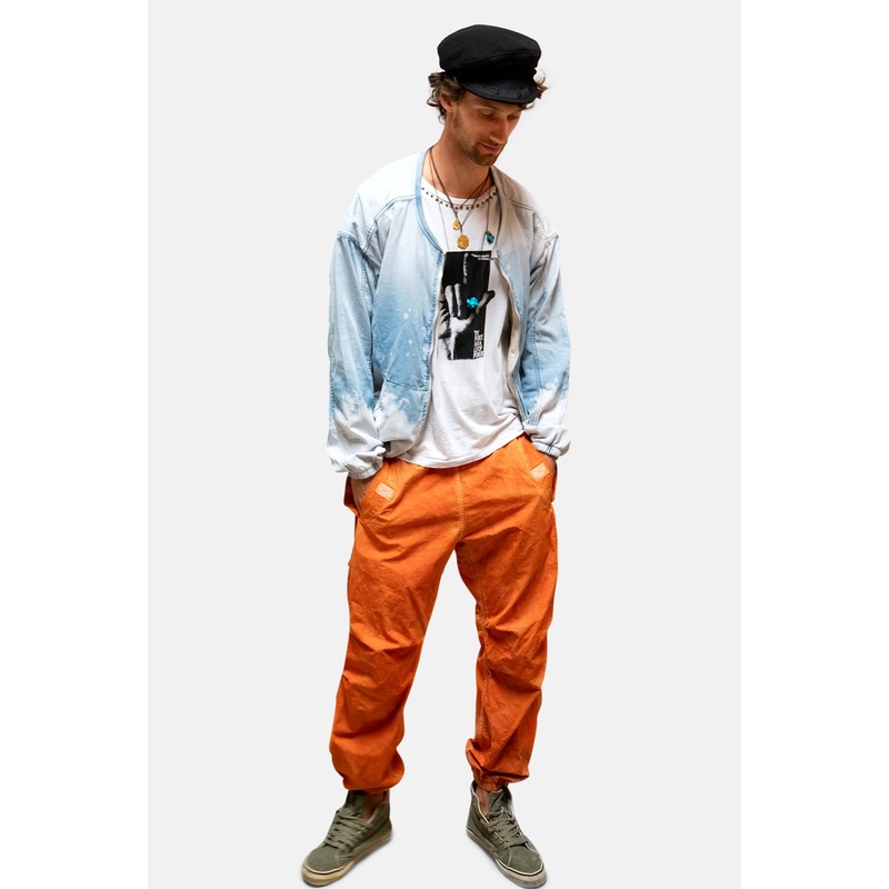 Canyonkid Out Of Sight Poplin Air Flapsnap Jump Pant Orange Machine Powder