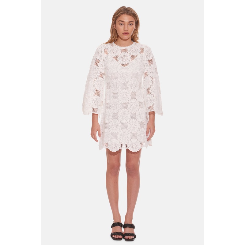 Junie Lace Tunic Dress Ivory|0P|0|1|2