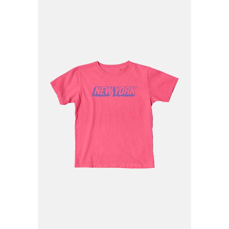Kids New York Tee Confetti/Purple