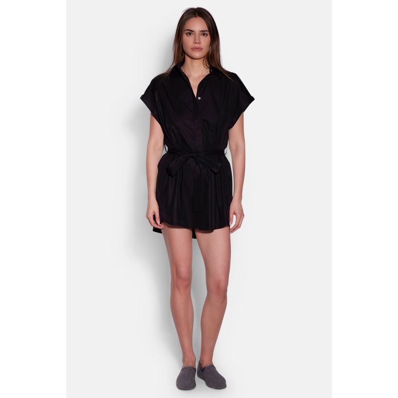 Maidstone Mini Shirt Dress Black