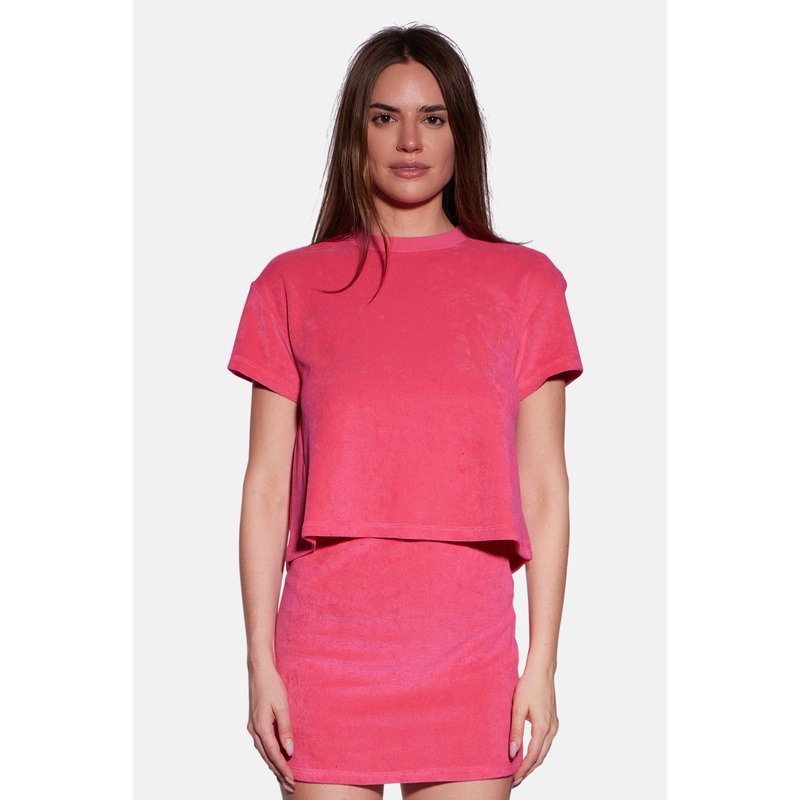 Nova Terry Tee Hot Pink|XXS|XS|S|M