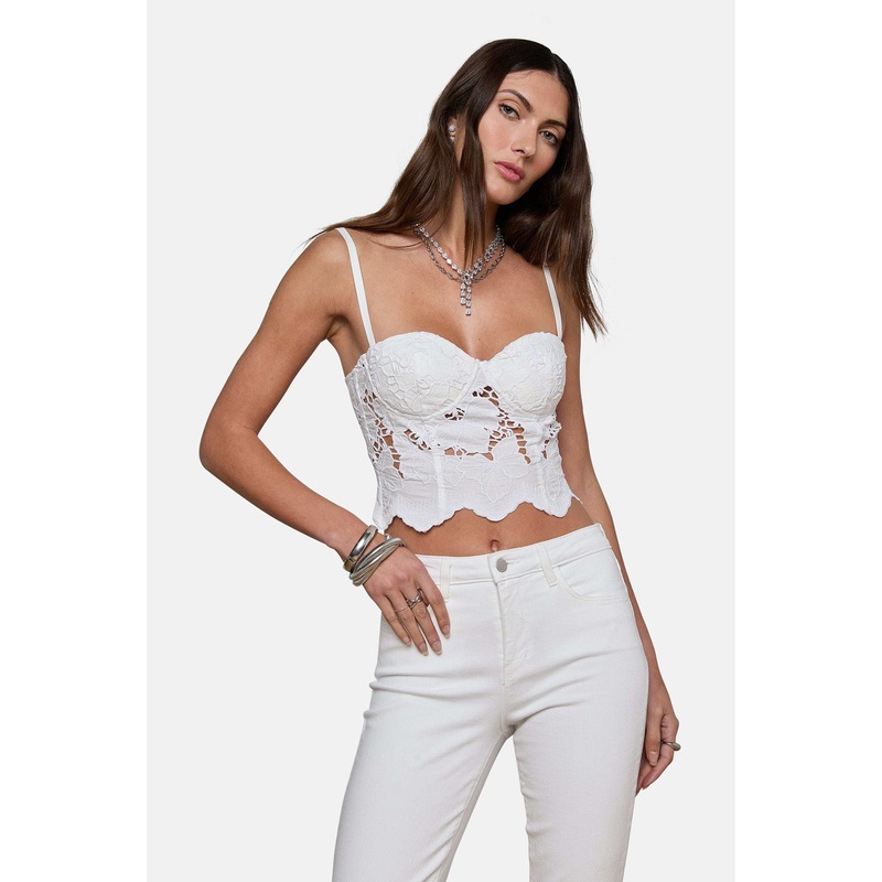 Sonya Lace Bustier White|XXS|XS|S|M