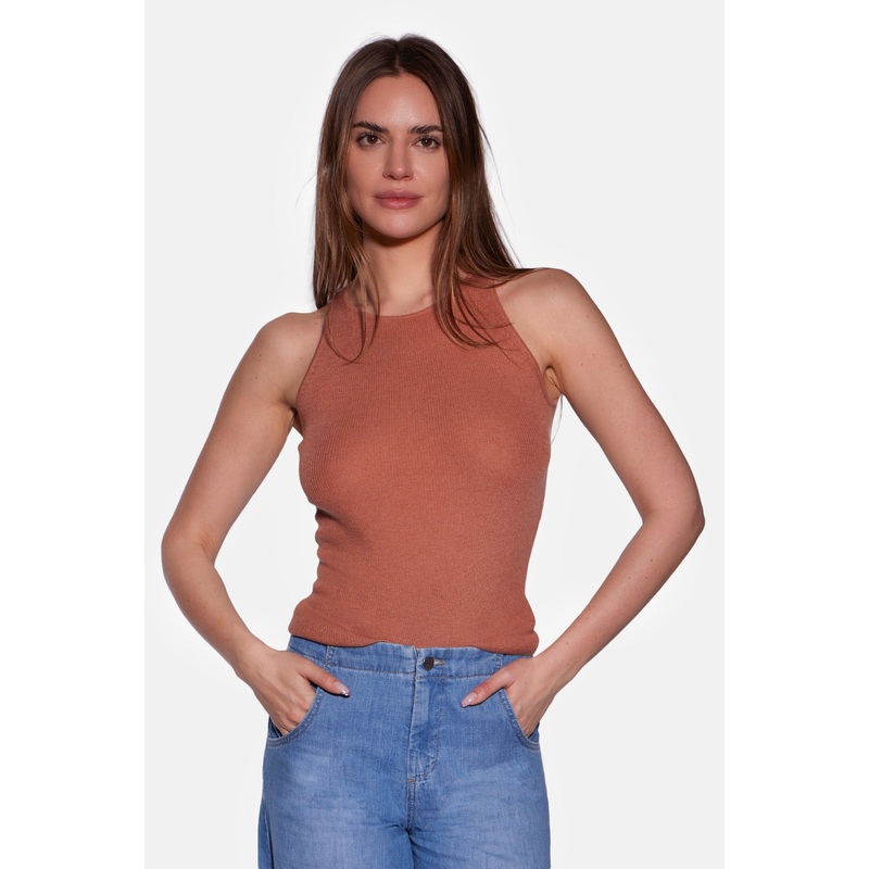 Tessa Cashmere Tank Almond|XS|S|M