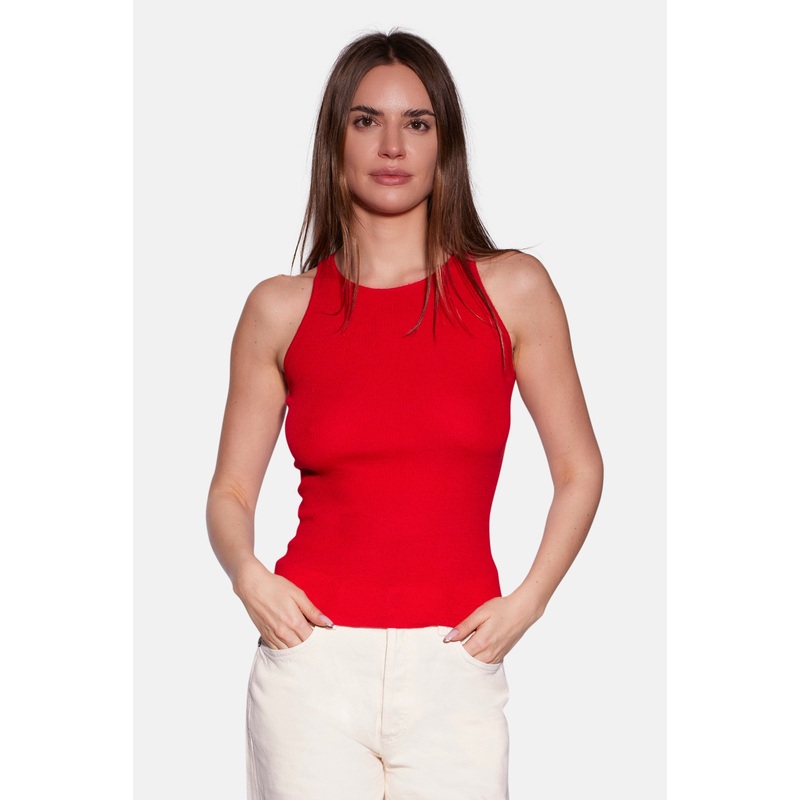 Tessa Cashmere Tank Red|XS|S|M