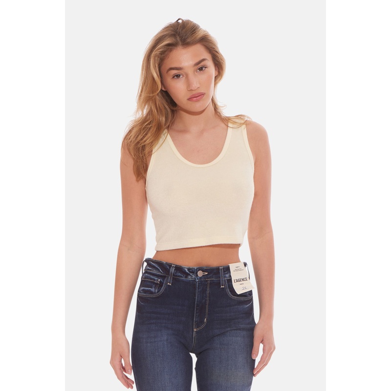 Zo Cropped Tank Beach Yellow|XXS|XS|S|M|L