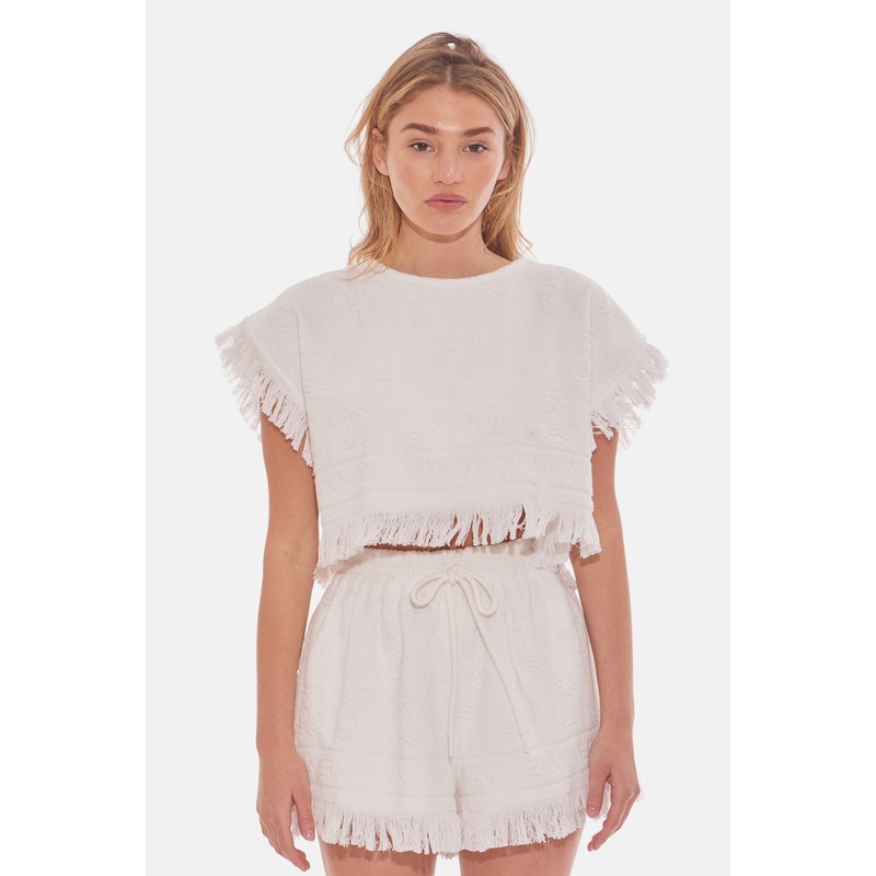 Alight Toweling Crop Ivory|0P|0|1|2