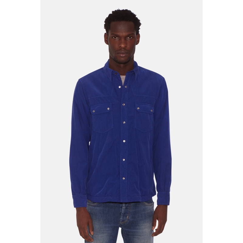 Camicia Western Shirt Ultramarine Blue
