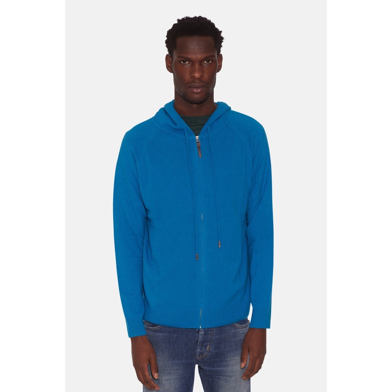 Leo Zip Hoodie Blue Christmas|S|M|L|XL|XXL