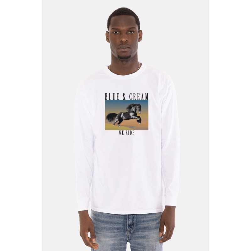 Men’s We Ride Long Sleeve White