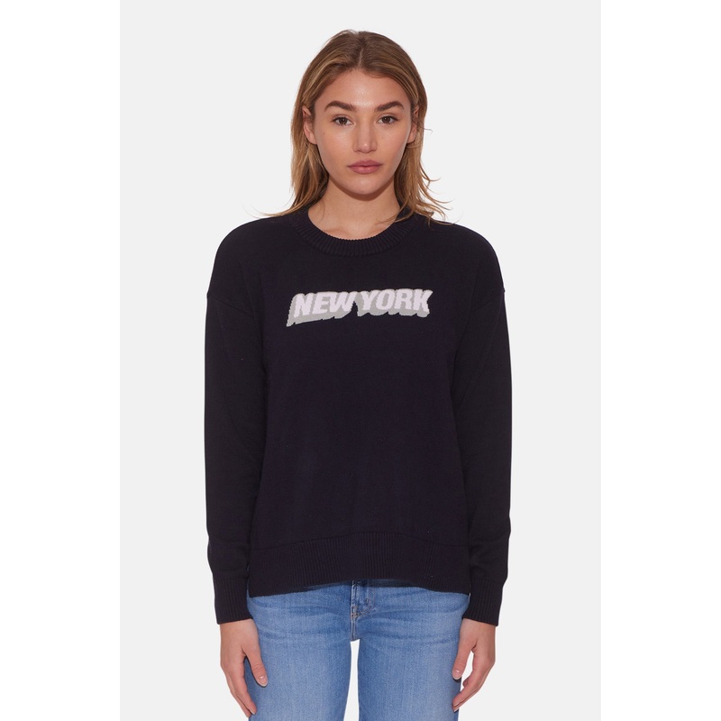 New York Cotton Crewneck Navy Combo
