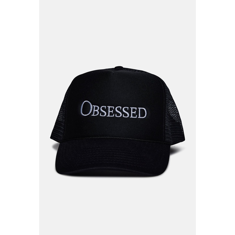 Obsessed Mesh Trucker Hat Black