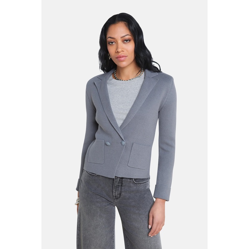 Sofia Knit Blazer Shadow Grey|XS|S|M|L