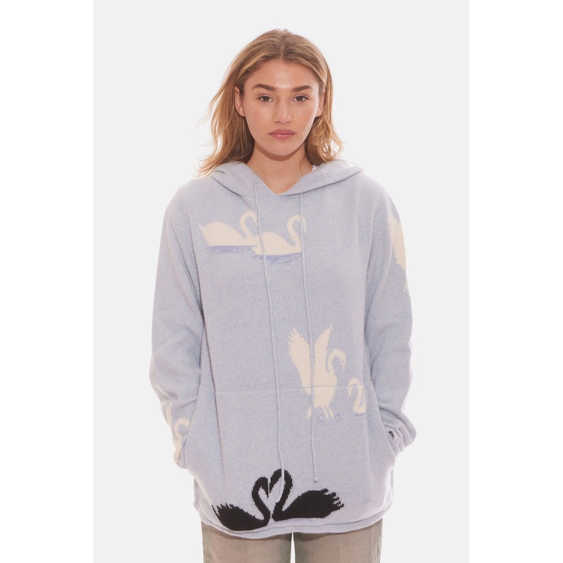 Swan Hoodie Blue|XS|S|M|L|XL
