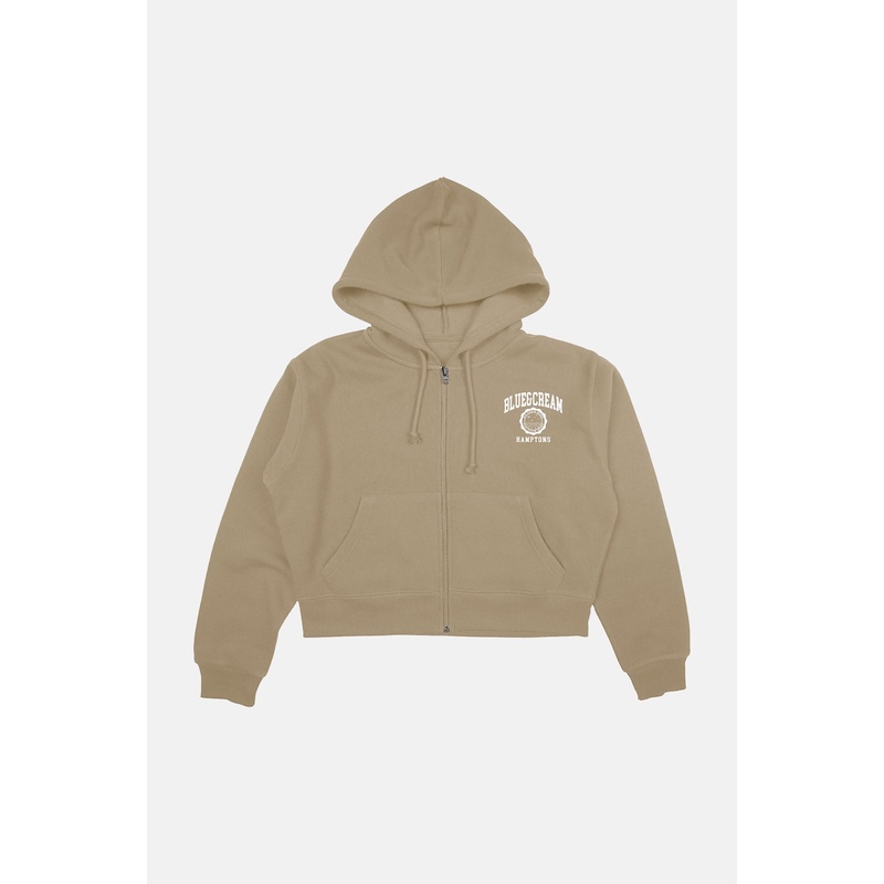 We Grew Here Zip Hoodie Khaki|S|M|L