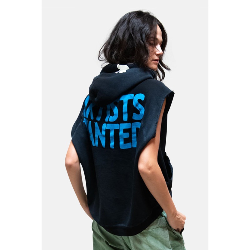Artists Wanted Cutoff Superyumm Biggy Hoodie Superblack