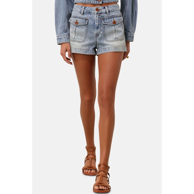 Denim Mini Short Faded Blue|0|1|2