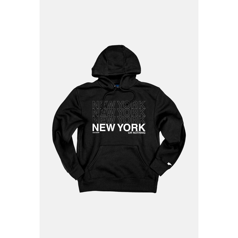 New York or Nothing Hoodie Jet Black