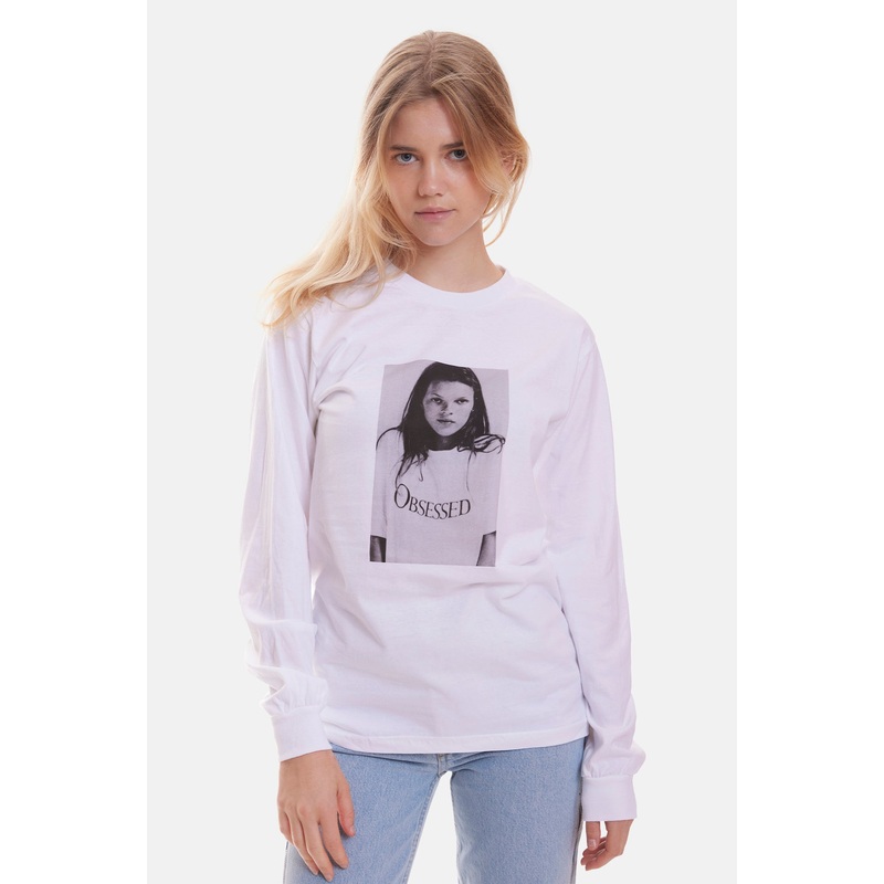 Obsessed Long Sleeve Tee White