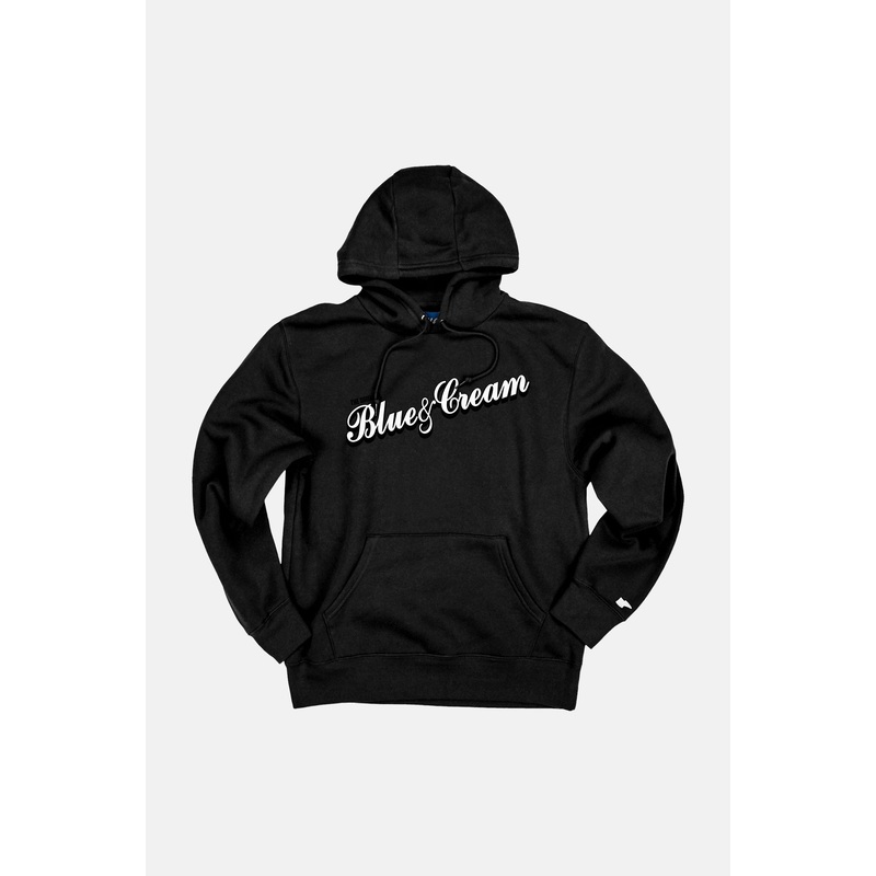 The Original Blue&Cream Hoodie Jet Black