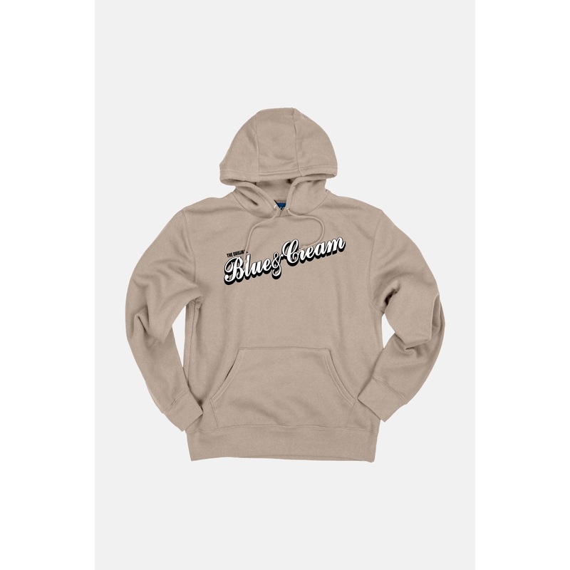 The Original Blue&Cream Hoodie Khaki