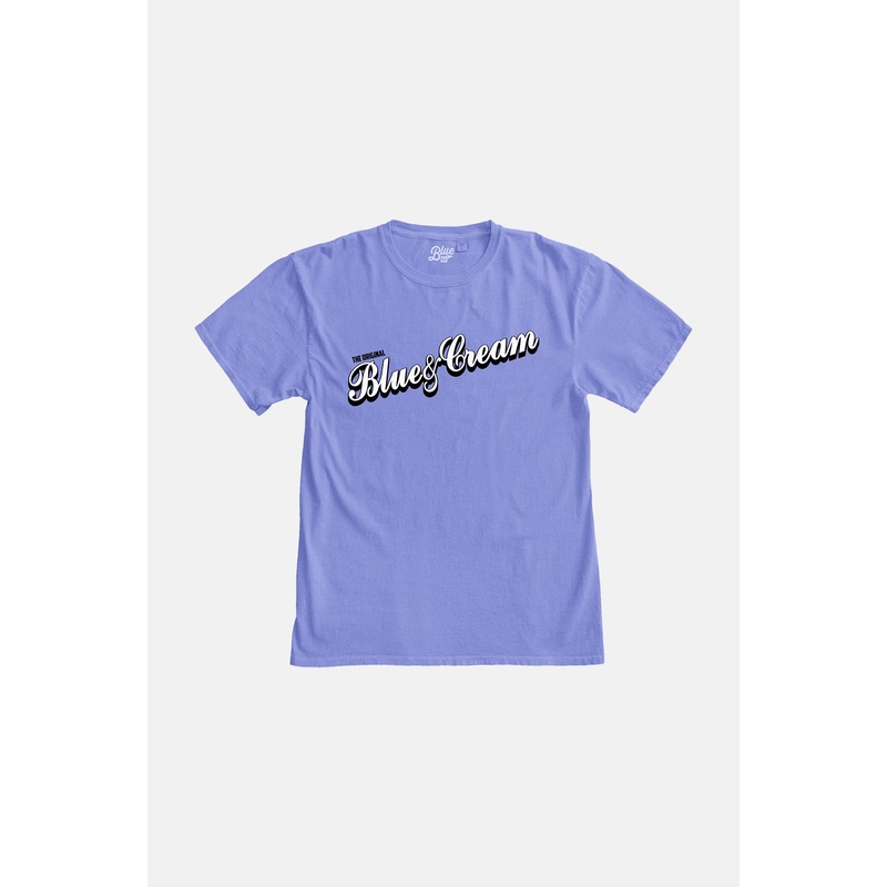 The Original Blue&Cream Tee Periwinkle