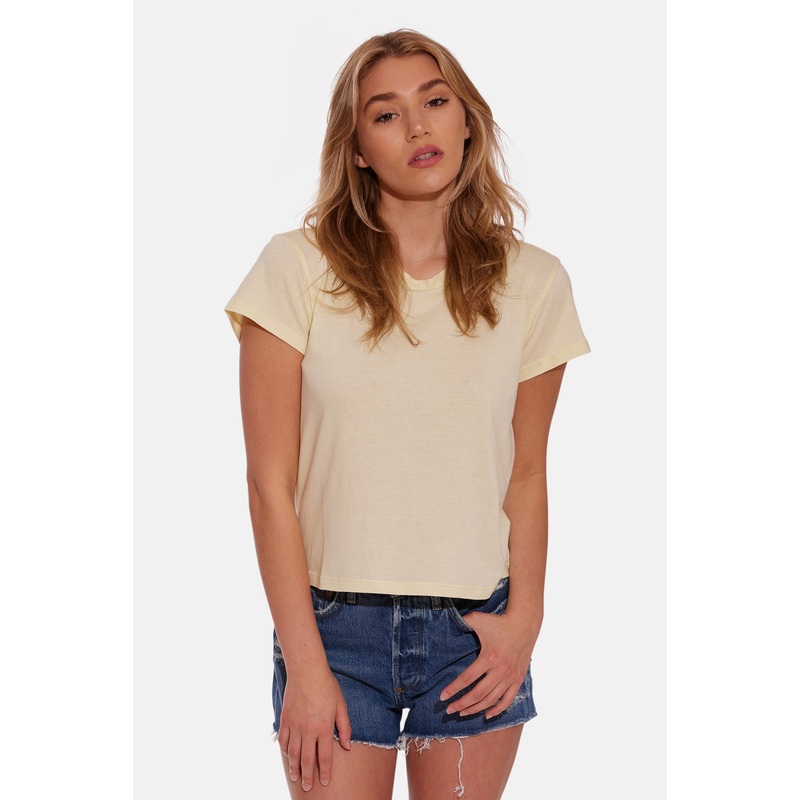 Bebe Lux Tee Light Yellow|XXS|XS|S|M|L
