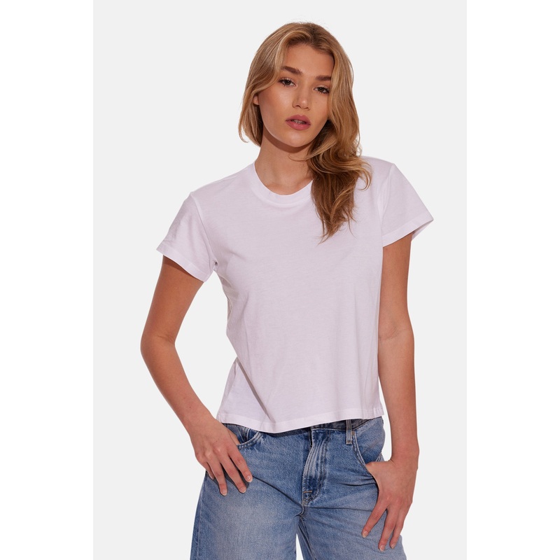 Bebe Lux Tee White|XXS|XS|S|M|L