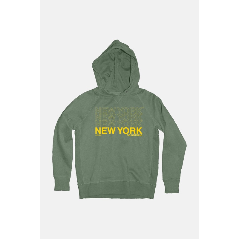 Kids New York or Nothing Hoodie Agave/Yellow