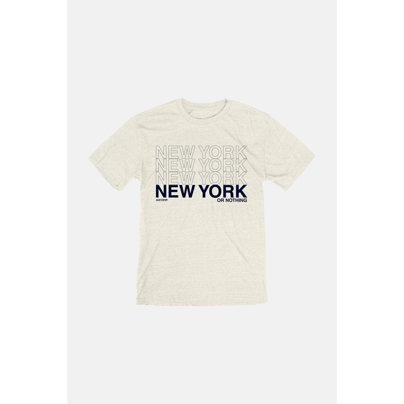 New York Or Nothing Tee Oatmeal