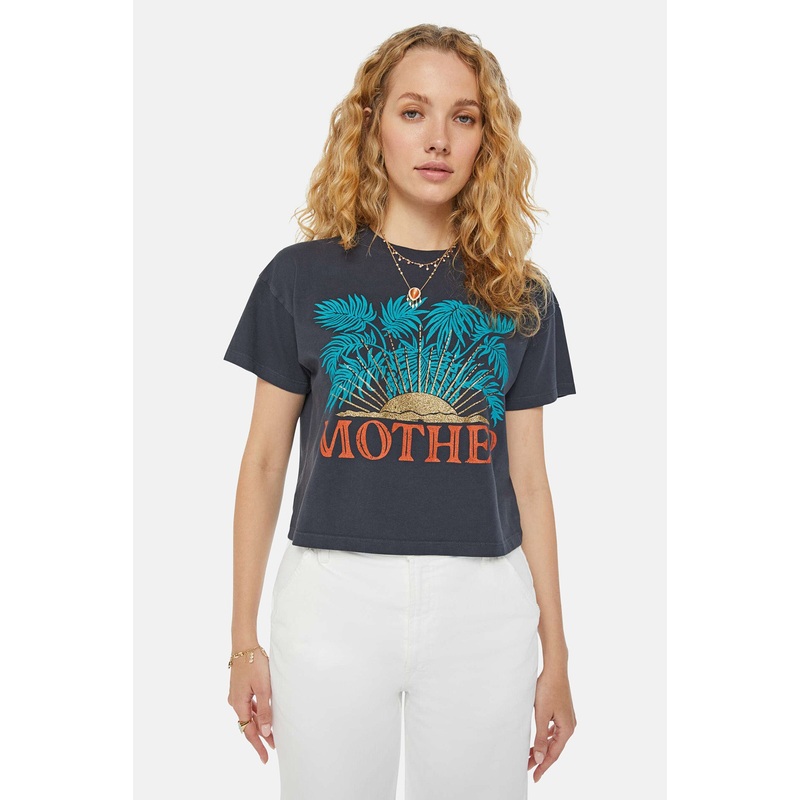 The Grab Bag Crop Tee Gold Sun