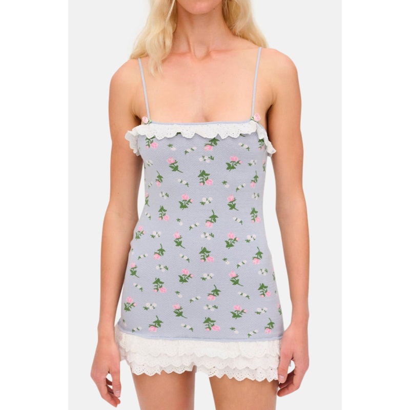 Amalia Knit Mini Dress Blue|XXS|XS|S|M