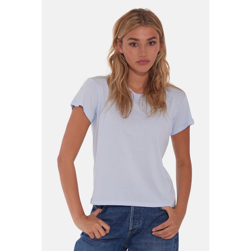 Bebe Lux Tee Ice Blue|XXS|XS|S|M|L