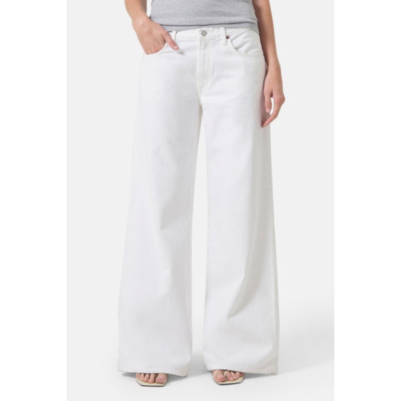 Clara Low Rise Baggy Flare Milkshake