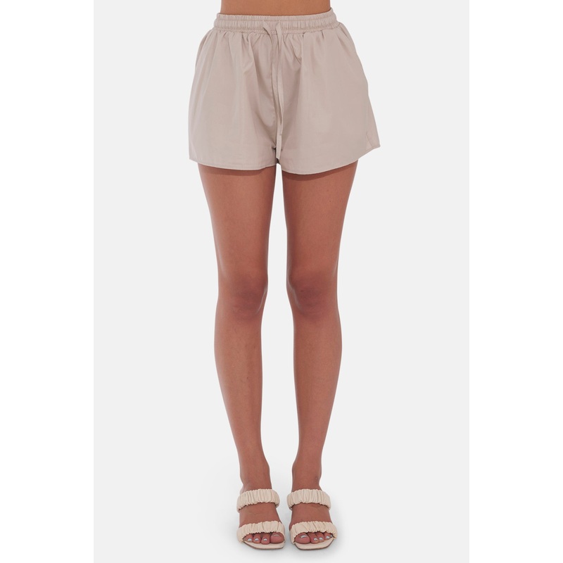 Halsey Poplin Shorts Beige|XXS|XS|S|M