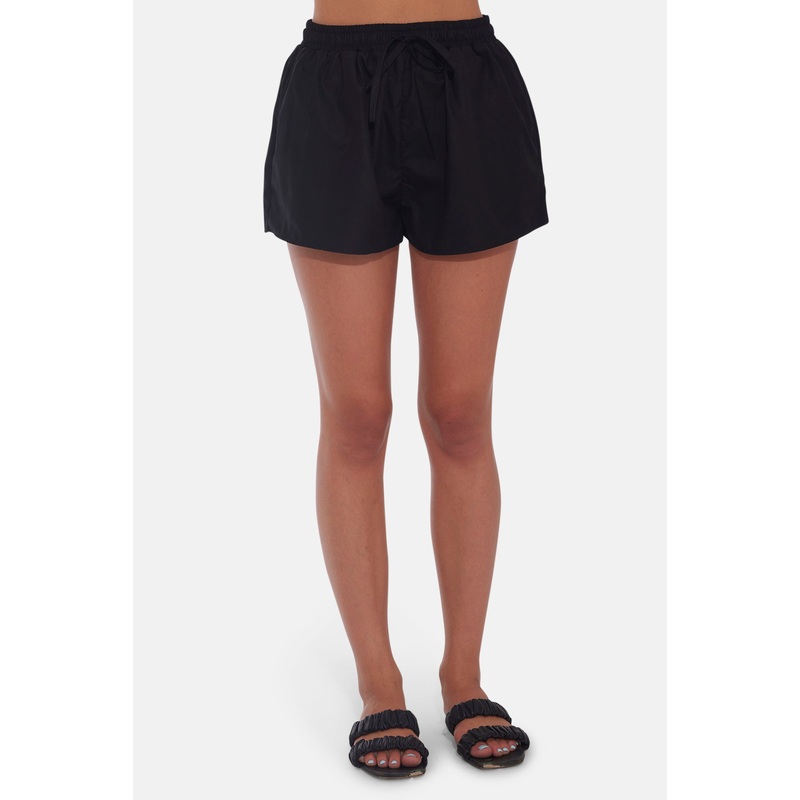 Halsey Poplin Shorts Black|XXS|XS|S|M