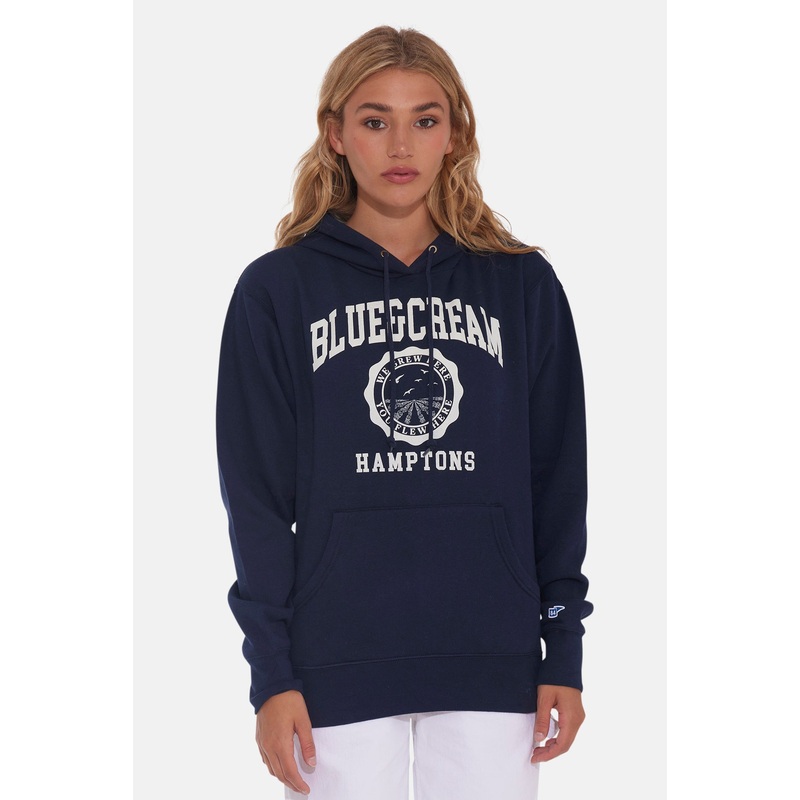 Hamptons We Grew Here Hoodie Navy