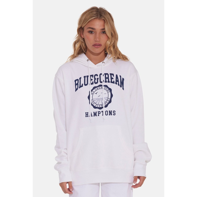 Hamptons We Grew Here Hoodie White