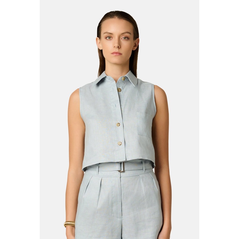 Katja Top Dusty Blue|XS|S|M