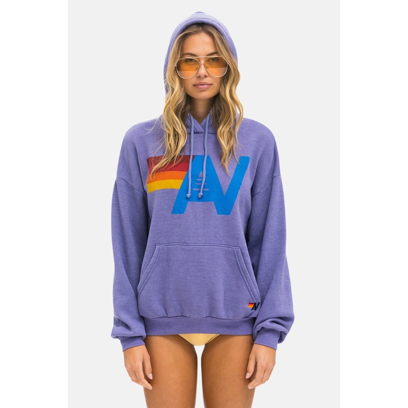 Logo Pullover Relaxed Hoodie Lavender