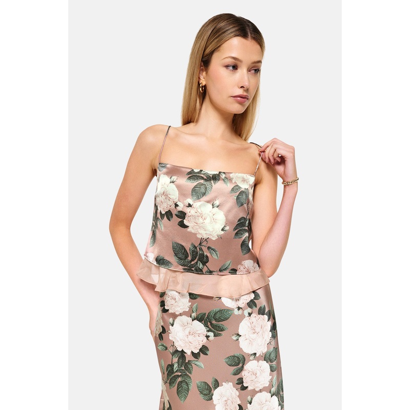 Malaga Cropped Camisole Gardenia