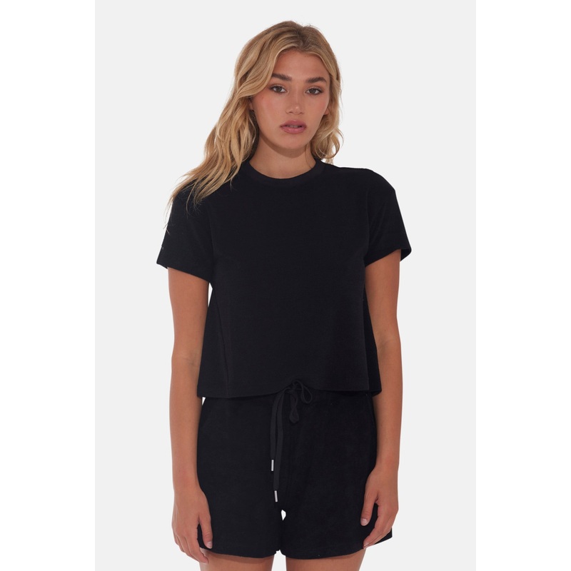 Nova Terry Tee Black|XXS|XS|S|M|L