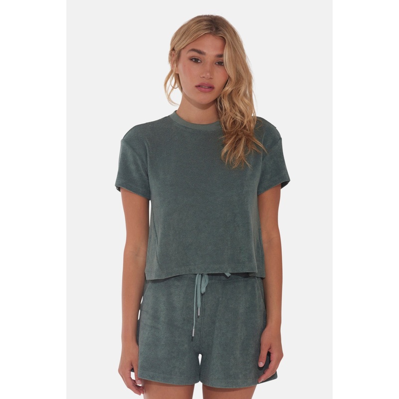 Nova Terry Tee Green|XXS|XS|S|M|L