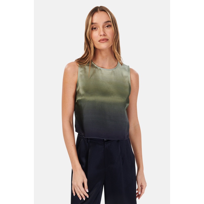 Romilly Cropped Top Caspian Ombre