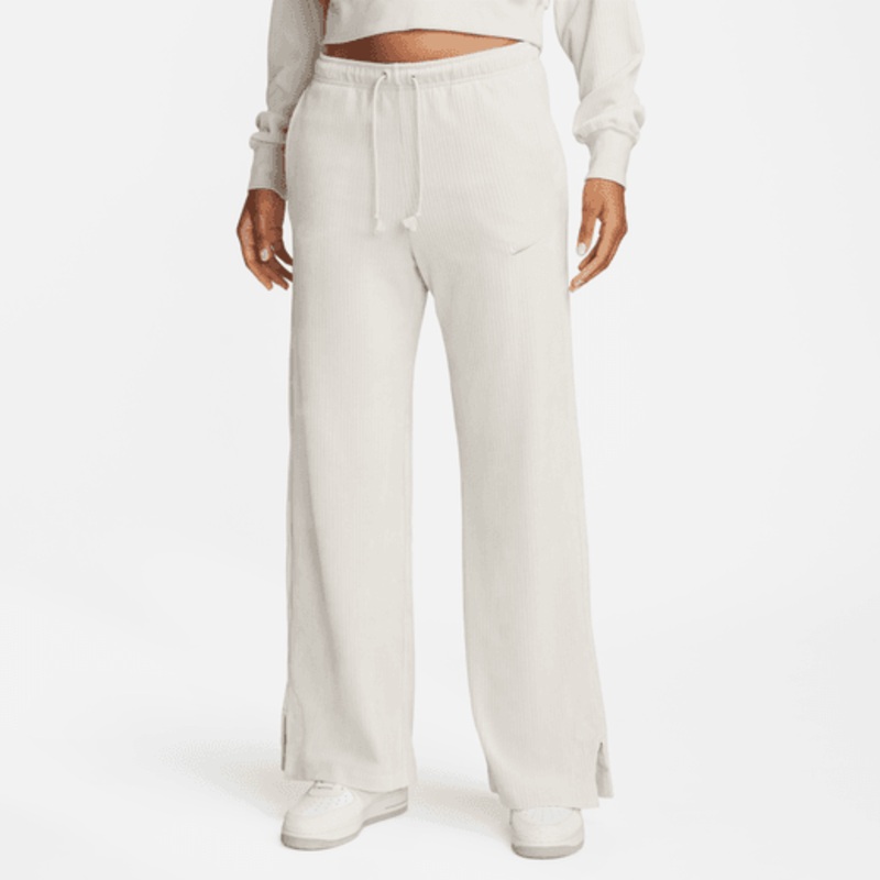 Velour Wide Leg Pant Light Orewood Brown