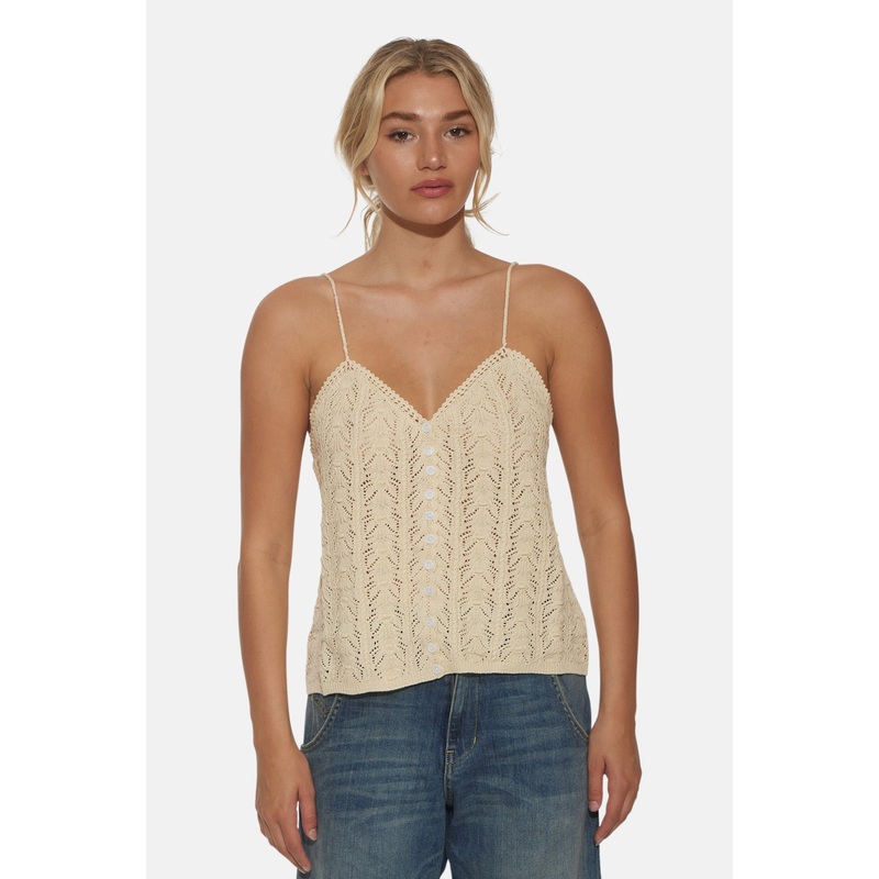 Aliza Crochet Cami Ivory|XXS|XS|S|M|L