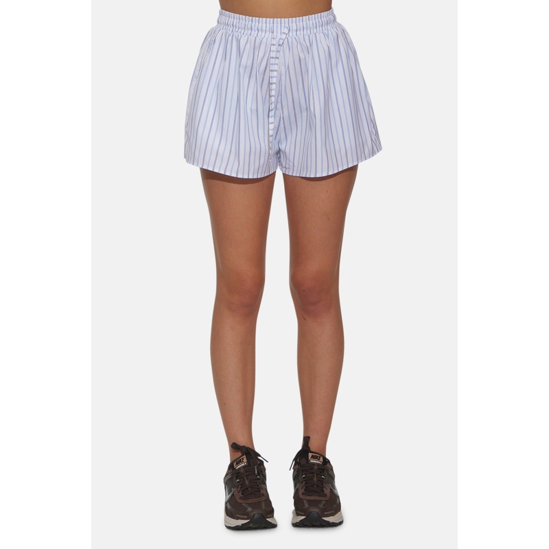 Halsey Poplin Shorts Multi Stripe