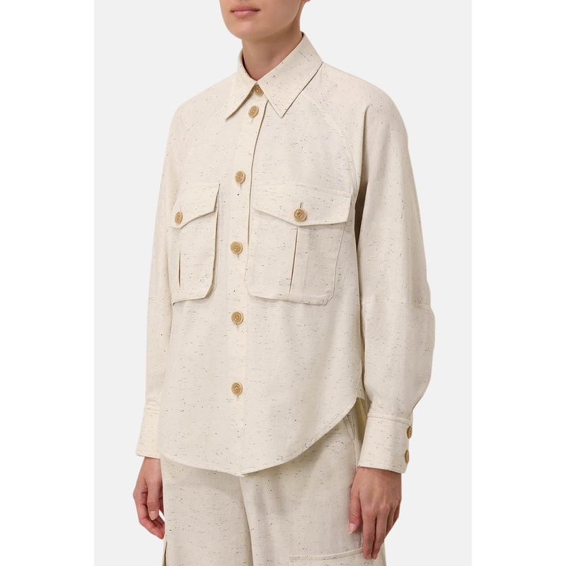 Illustration Pocket Shirt Melange