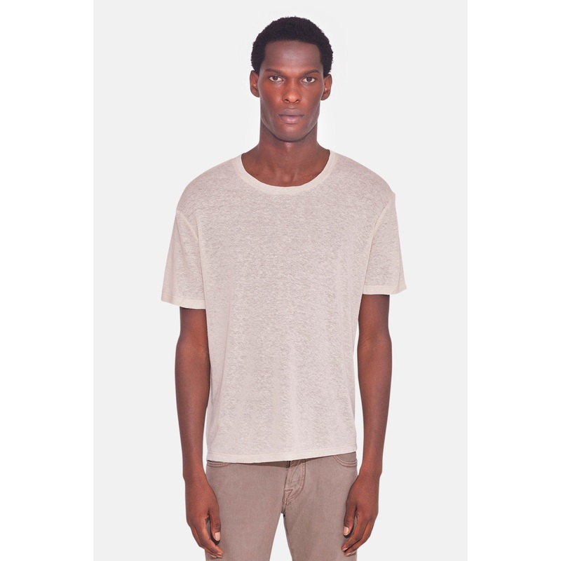 Linen Tee Beige|S|M|L|XL|XXL