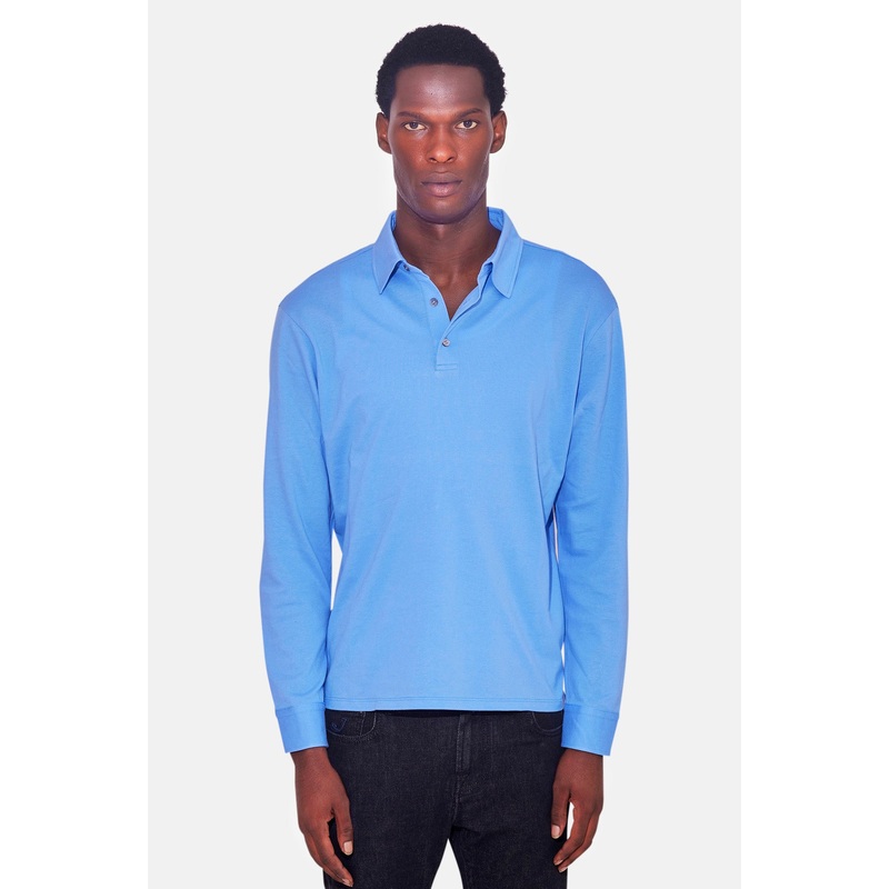 Marco LS Pique Polo Blue|XS|S|M|L|XL|XXL