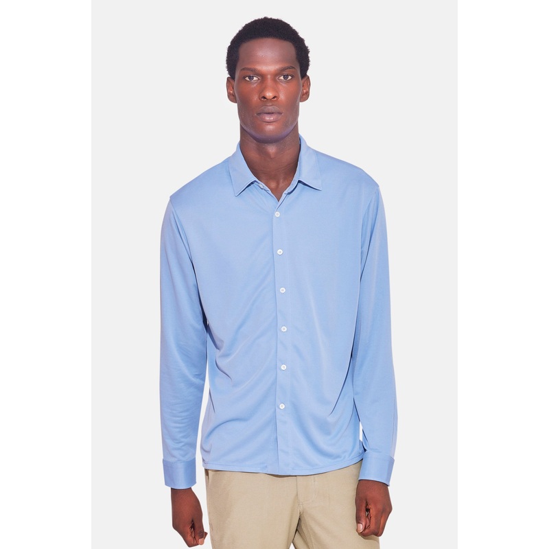 Micro Pique Shirt Oxford Blue|XS|S|M|L|XL|XXL